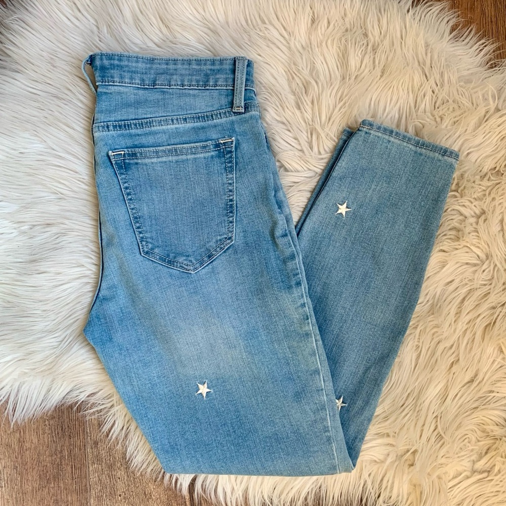 Gap Denim Legging Jeans With Embroidered Stars - Picture 4 of 10